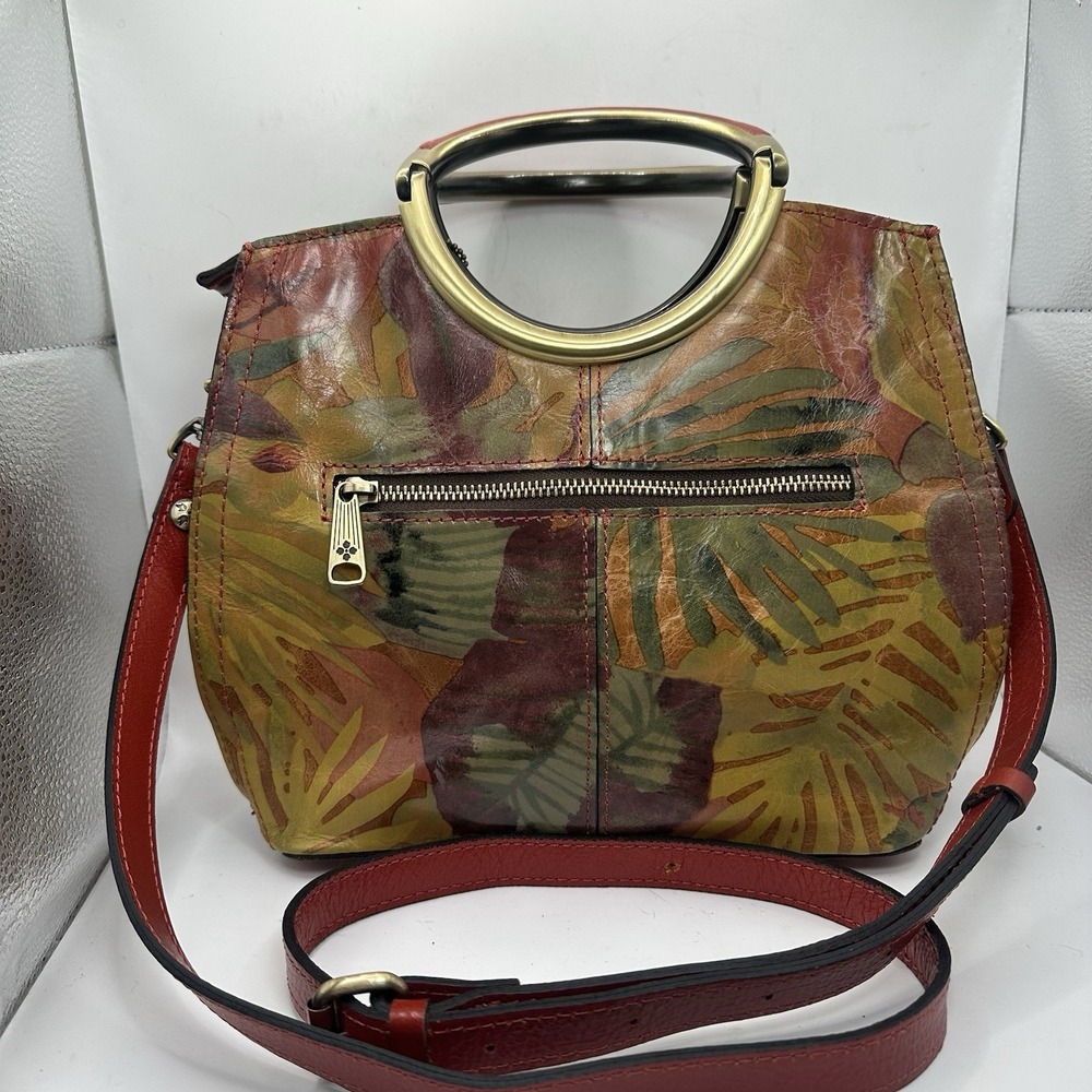 Patricia Nash Leather Aria Shopper Floral Oil Painting 10 Year Anniversary Purse